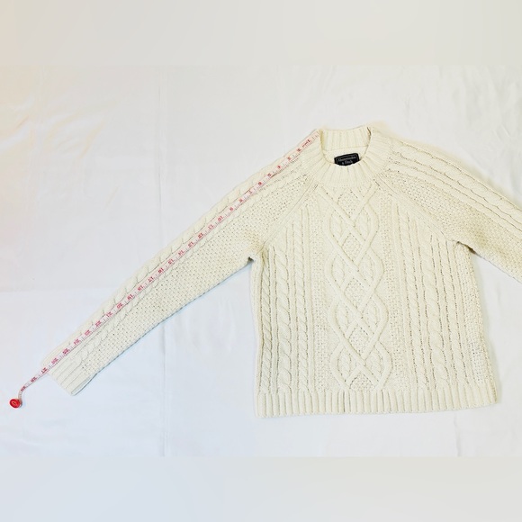 Abercrombie & Fitch Knitted Mockneck Sweater - Ivory - XS - Picture 14 of 15